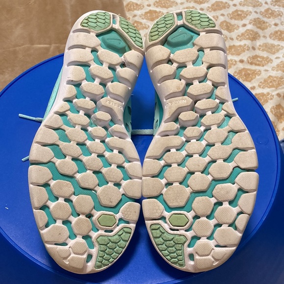 Nike Flex Run turquoise blue lightweight running shoes Women's 7.5 - Picture 7 of 10